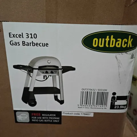 BOXED OUTBACK EXCEL 310 GAS BARBECUE - 1 BOX