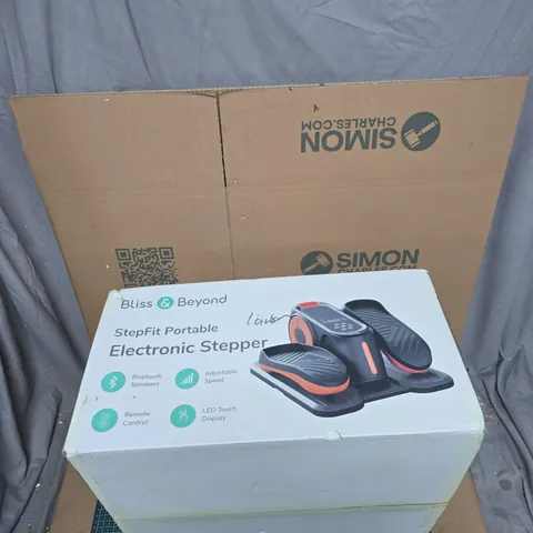 BLISS & BEYOND STEPFIT PORTABLE ELECTRONIC STEPPER – BOXED