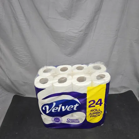 VELVET TOILET ROLL 24 ROLL JUMBO PACK – CLASSIC QUILTED