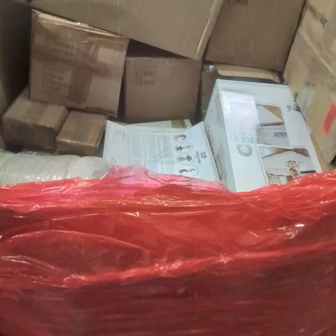 PALLET OF ASSORTED HOUSEHOLD GOODS AND PRODUCTS TO INCLUDE; SUITCASES , ROLLATOR , ETC 