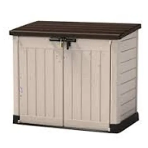 BOXED KETER STORE IT OUT MAX 1200L STORAGE SHED - BEIGE/BROWN (1 BOX)