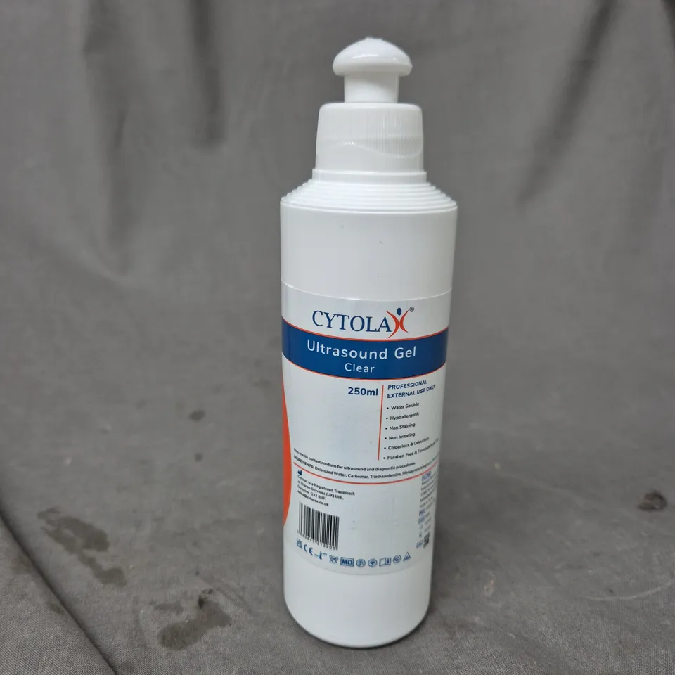 CYTOLAX ULTRASOUND GEL CLEAR 250ML - 40 BOTTLES IN CARTON - COLLECTION ONLY