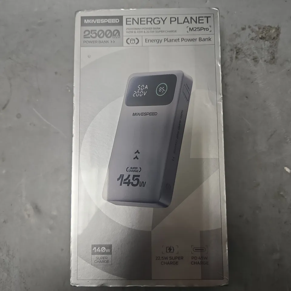 SEALED MOVESPEED 25000MAH ENERGY PLANET POWERBANK 