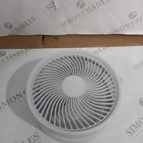 BELL & HOWELL ADJUSTABLE FOLDING RECHARGEABLE STAND FAN WHITE