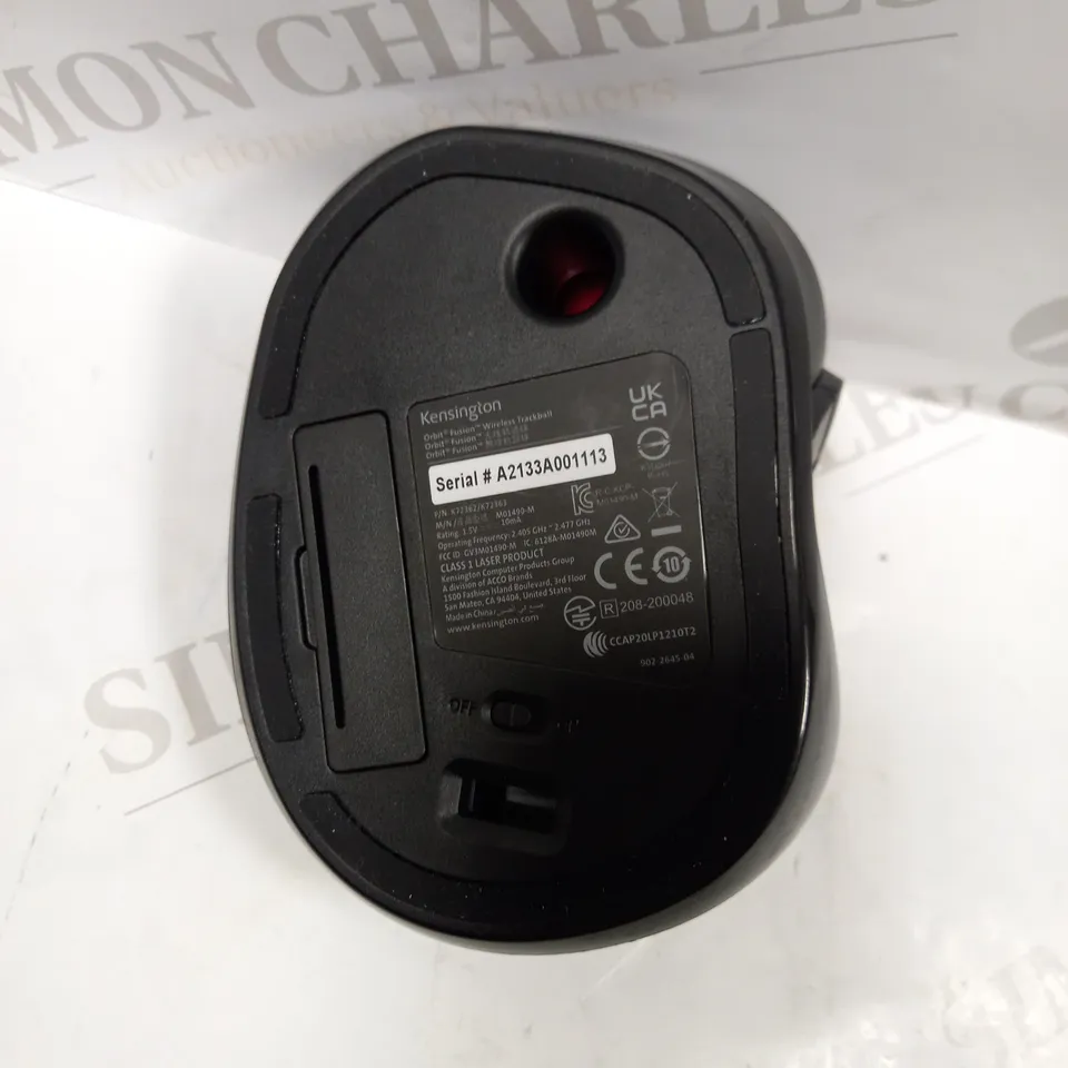 KENSINGTON ORBIT FUSION WIRELESS TRACKBALL MOUSE