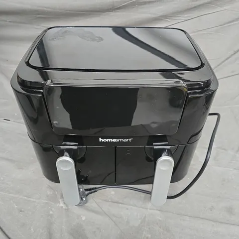 HOMESMART DUAL BASKET AIR FRYER IN BLACK