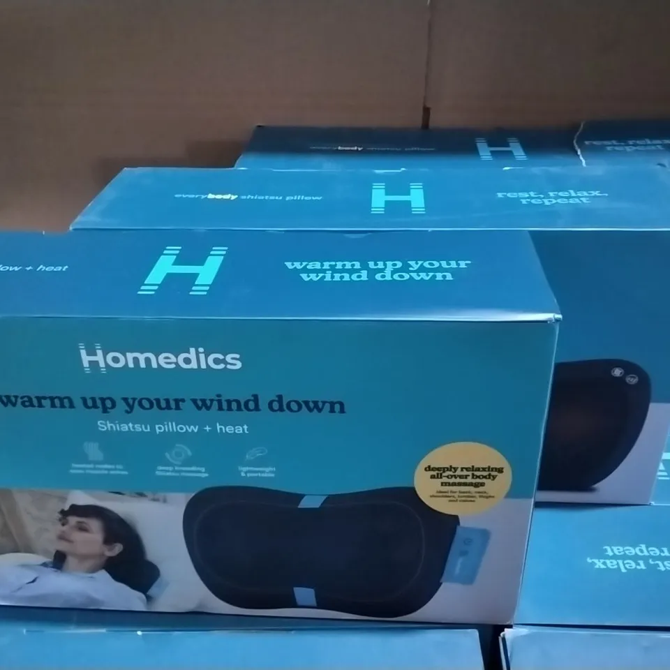 LOT OF 3 BOXED HOMEDICS EVERYBODY SHIATSU PILLOW