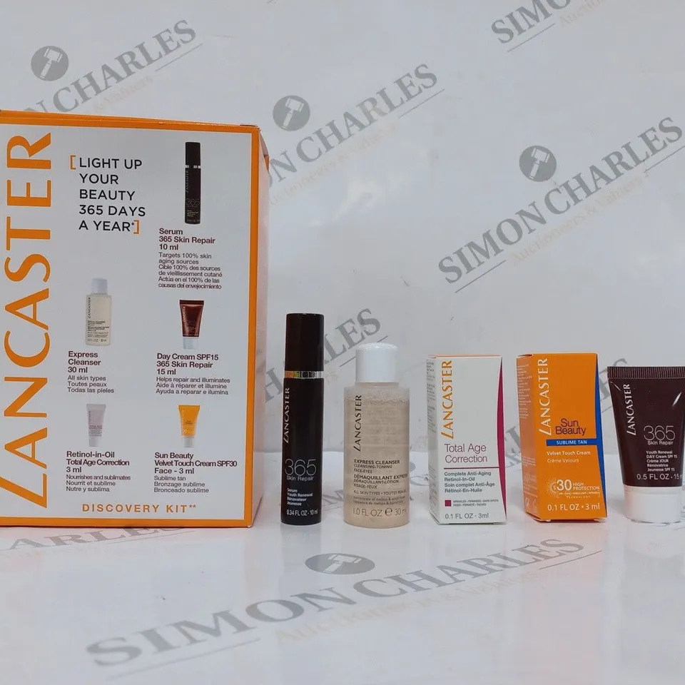 LANCASTER DISCOVERY KIT - TO INCLUDE EXPRESS CLEANSER / SPF15 DAY CREAM ETC
