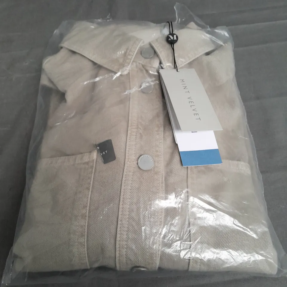 MINT VELVET KHAKI CASUAL SHACKET - MEDIUM