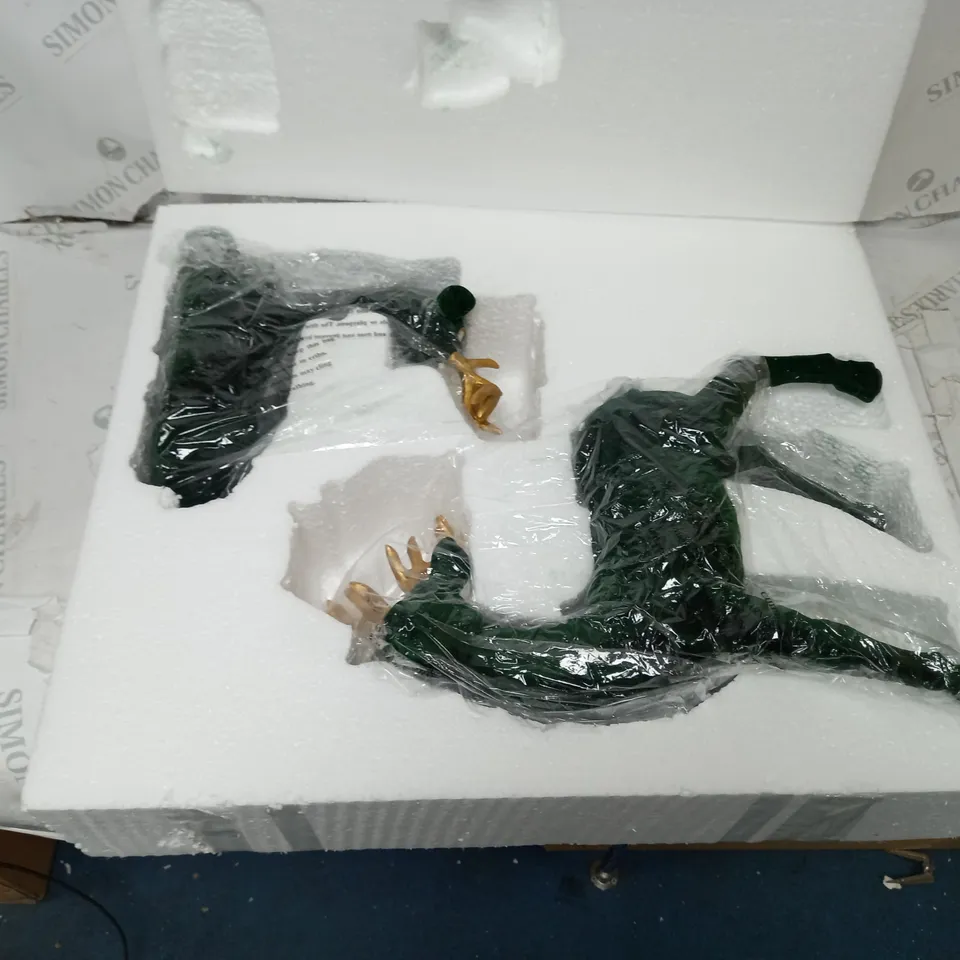 ALISON CORK SET OF 2 VELVET HENRY STAGS