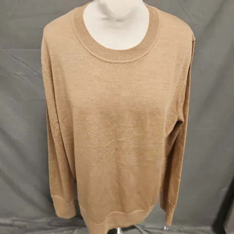 GAP MERINO WOOL LONG SLEEVE TOP IN BROWN SIZE XL
