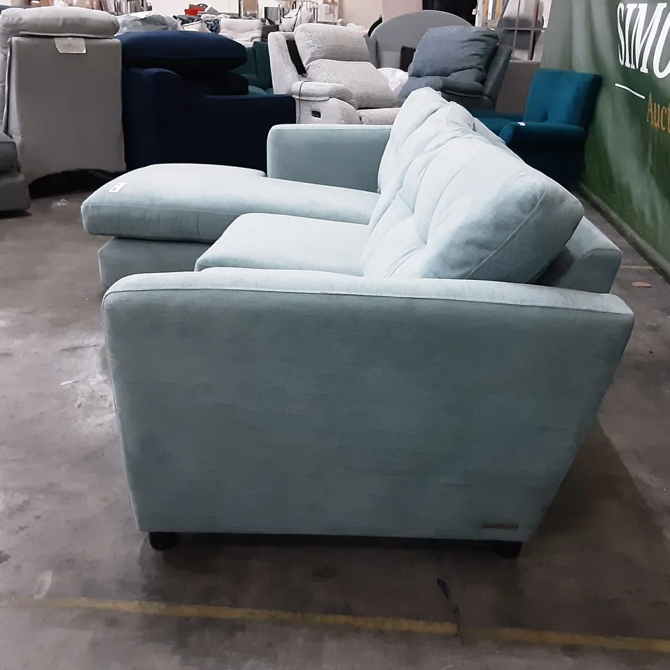 QUALITY BRITISH MANUFACTURED DESIGNER THE LOUNGE CO. HOLLY CORNER SOFA WITH CHAISE END LHF LAM245 LAMB'S EAR /OSW