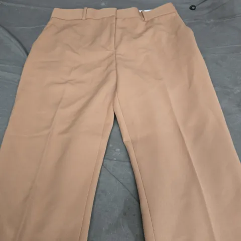 REISS GABI-SLIM LEG TROUSERS – CAMEL – UK14 