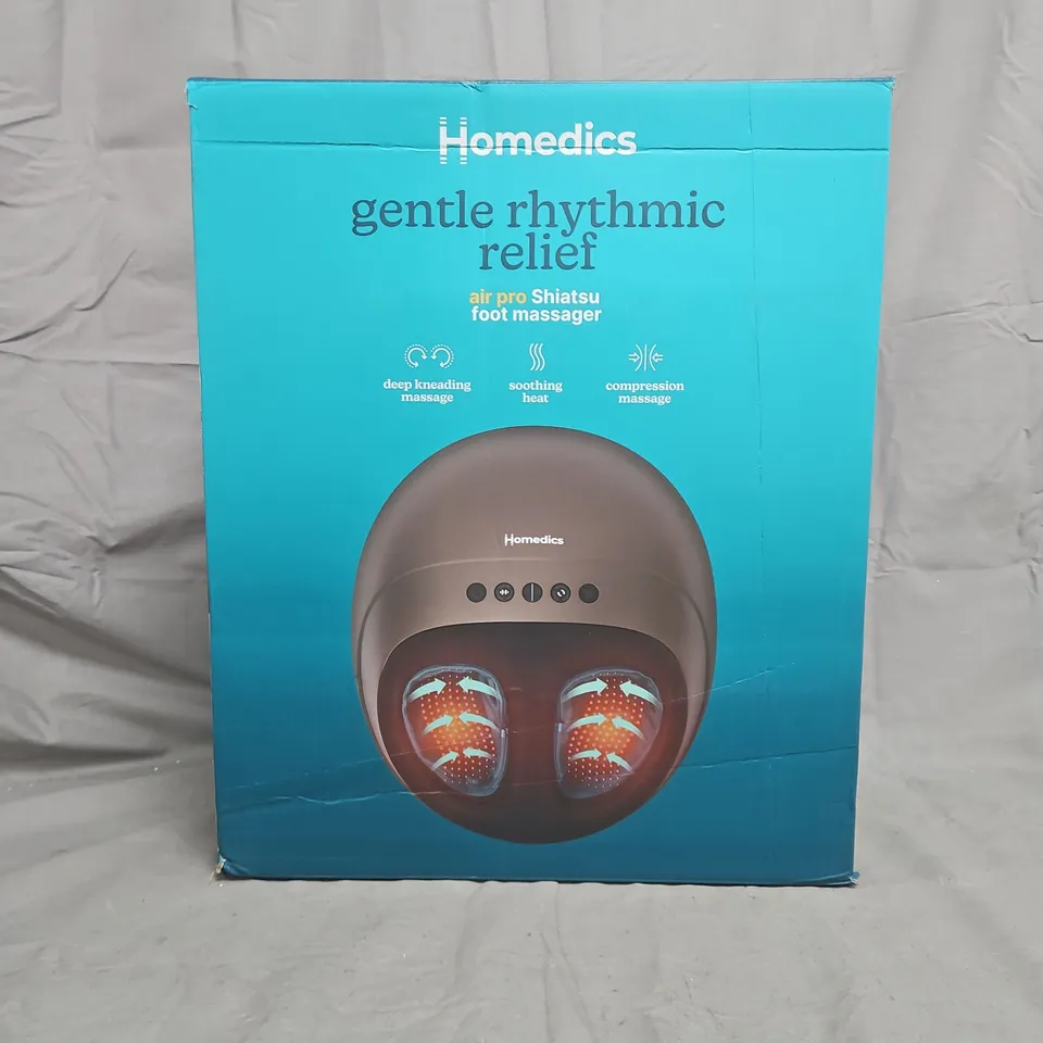 BOXED HOMEDICS AIR PRO SHIATSU FOOT MASSAGER FMS-350HGY-GB