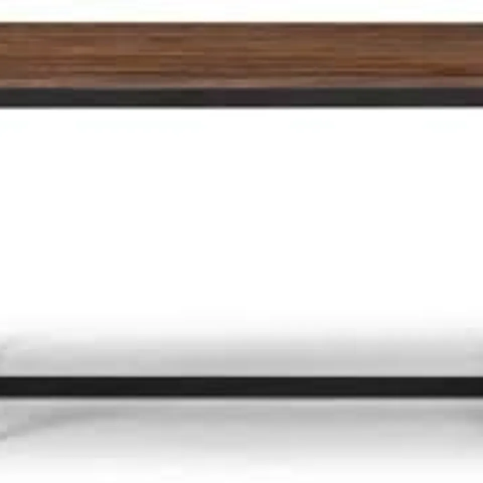 BOXED TRIBECA COFFEE TABLE - BLACK / WALNUT 