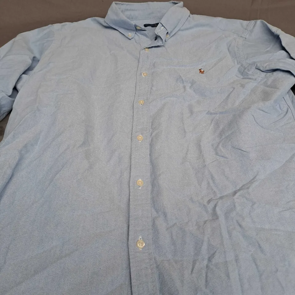 RALPH LAUREN SLIM FIT BLUE SHIRT - XXL
