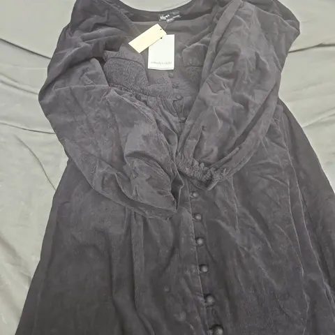 NOBODY'S CHILD KNITTED DRESS - BLACK/CHARCOAL - 8