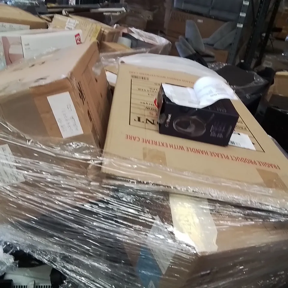 PALLET CONTAINING A LARGE QUANTITY OF ELECTRICAL PRODUCTS TO INCLUDE;GAMING HEADSET,AIR FRYER,OIL FILLED RADIATOR,DEHUMIDIFIER