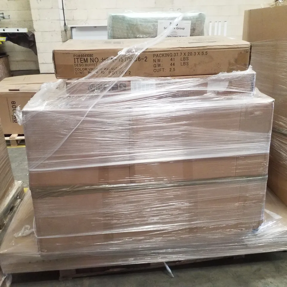PALLET CONTAINING ASSORTED FURNITURE PARTS & APPLIANCE