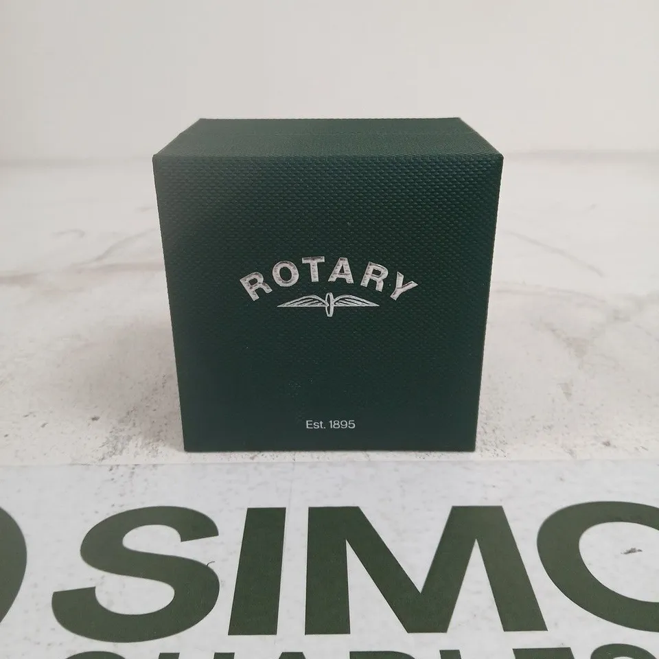 ROTARY 1895 LADIES MOTHER OF PEARL DIAL MESH BRACELET WATCH IN BOX