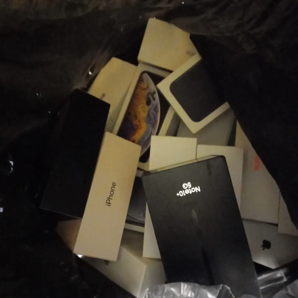 LARGE QUANTITY OF PHONE BOXES TOO INCLUDE SAMSUNG AND IPHONE - COLLECTION ONLY 