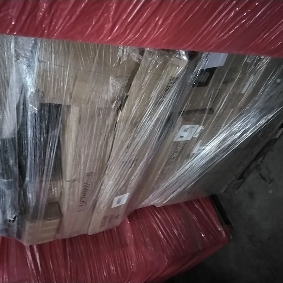 PALLET OF ASSORTED ITEMS INCLUDING CAMMAX SLIP BOARD, SHELL EJECTING TOY FOAM BLASTER, COSYLAND BAMBOO MULTIFUNCTION KITCHEN STEP STOOL, GARDEN GAMES METAL SWING TENNIS, SINGLE HOMTE TABLETOP DISHWASH