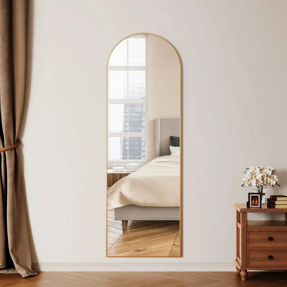 BOXED ALUMINIUM CURVED MIRROR (1 BOX)