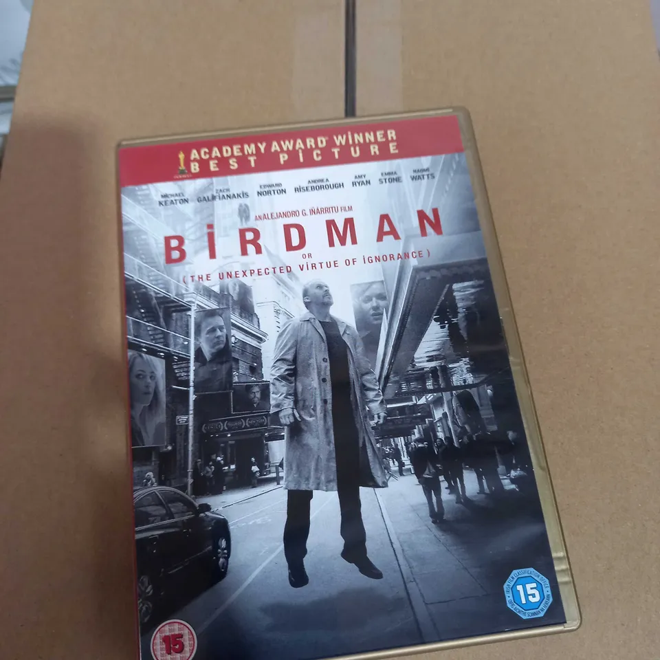 LOT OF APPROX 170 'AMERICAN HUSTLE' BLU-RAYS AND 'BIRDMAN' DVDS