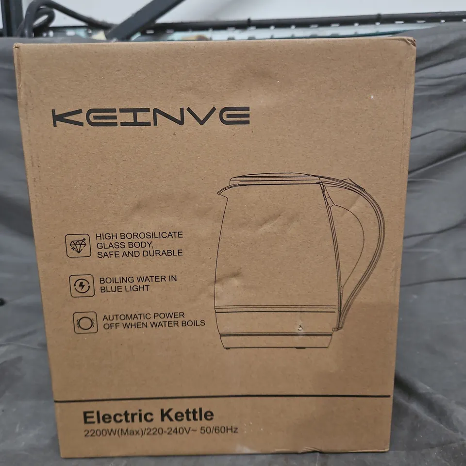 KEINVE Electric Kettle – 2200W, 220-240V – Boxed