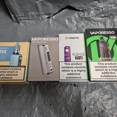 APPROXIMATELY 15 ASSORTED E-CIGARETTE PRODUCTS TO INCLUDE - ASPIRE, VAPORESSO, INNOKIN ETC 