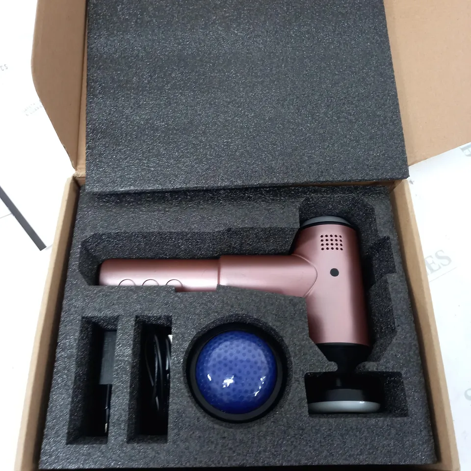 BOXED HOMEDICS THERMAL PRO MASSAGE GUN IN PINK 