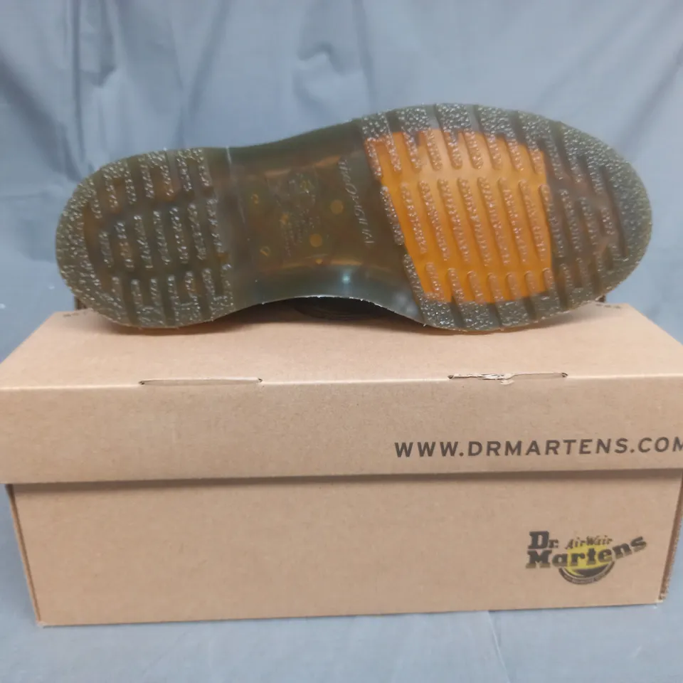 BOXED PAIR OF DR MARTENS BROGUES IN CHERRY RED UK SIZE 5