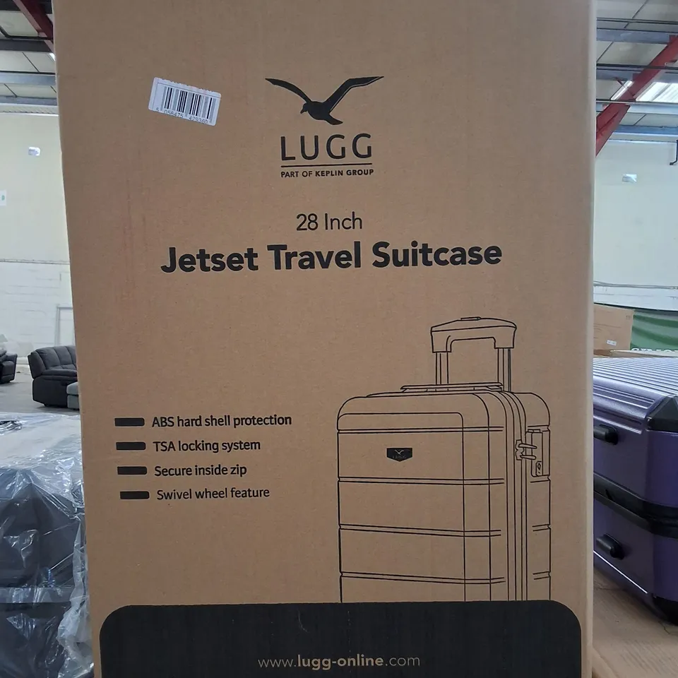 BOXED LUGG 28" JETSET TRAVEL SUITCASE - GUNMETAL GREY