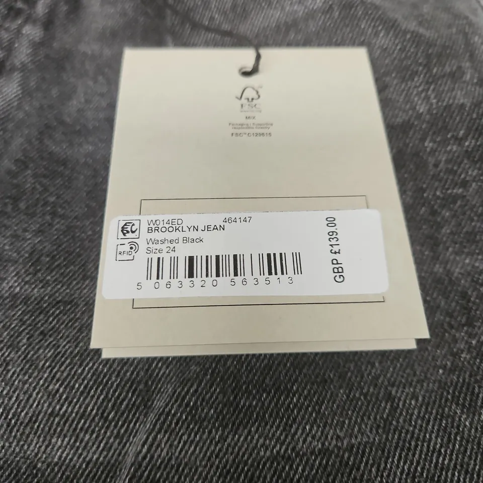 AllSaints Brooklyn Jean – Washed Black, UK 24