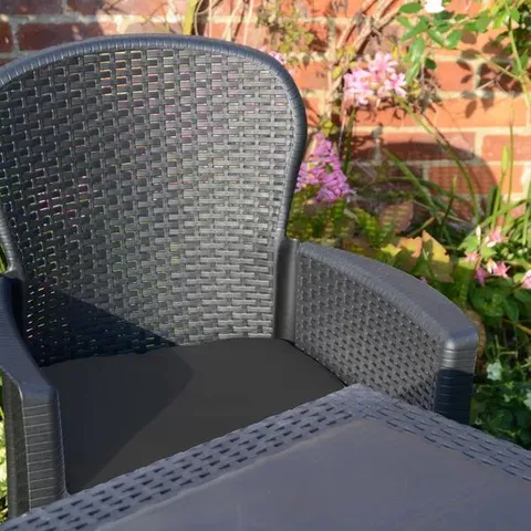 BOXED TRABELLA SET OF 2 OUTDOOR DINING CHAIRS (2 BOXES)