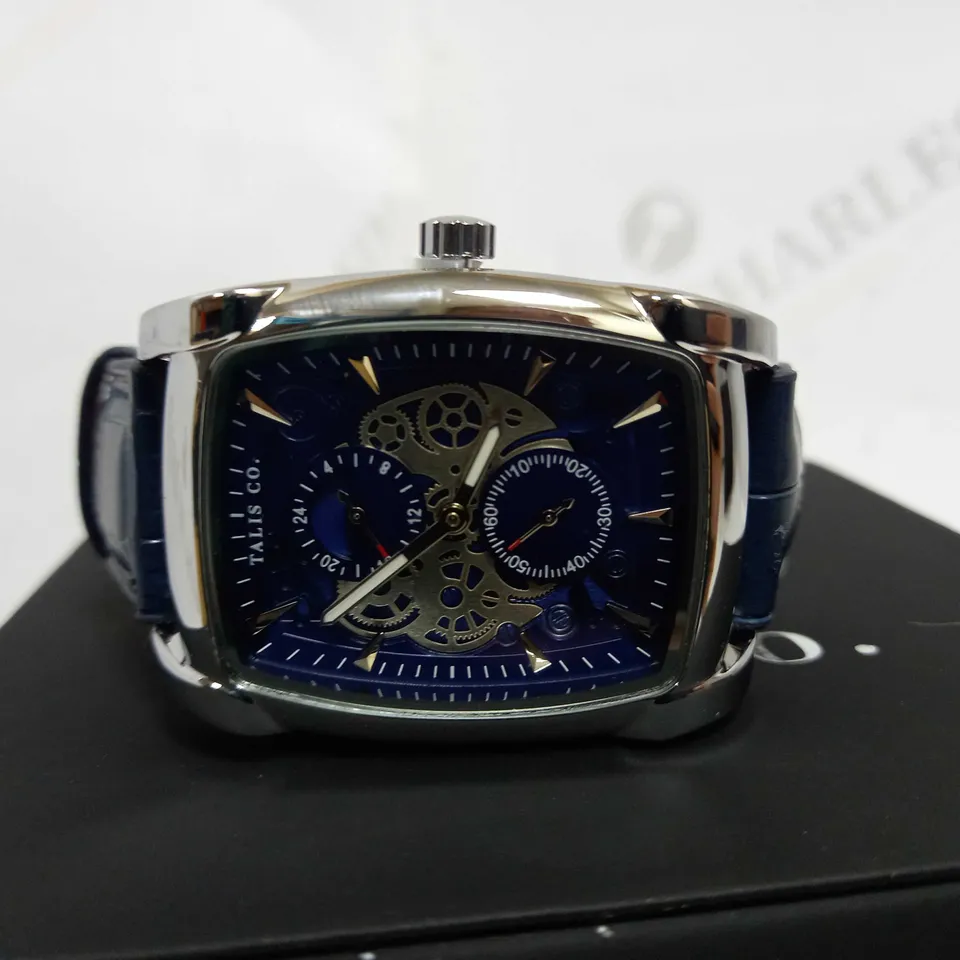 TALIS CO TWO TONE LEATHER STRAP WATCH RRP £550