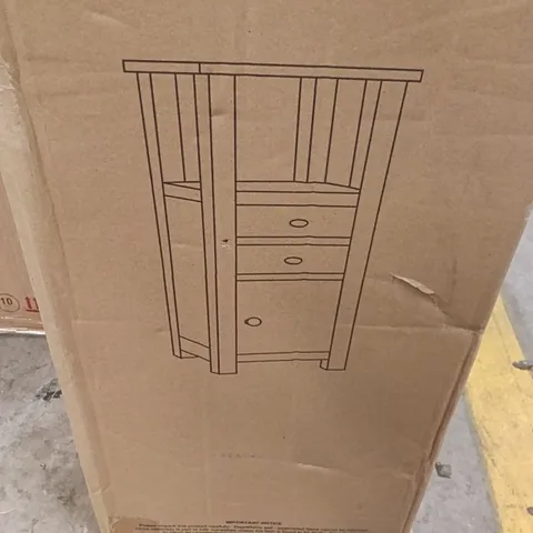 BOXED HALLOWOOD FURNITURE OPEN TOP TOWER - NATURAL OAK (1 BOX)