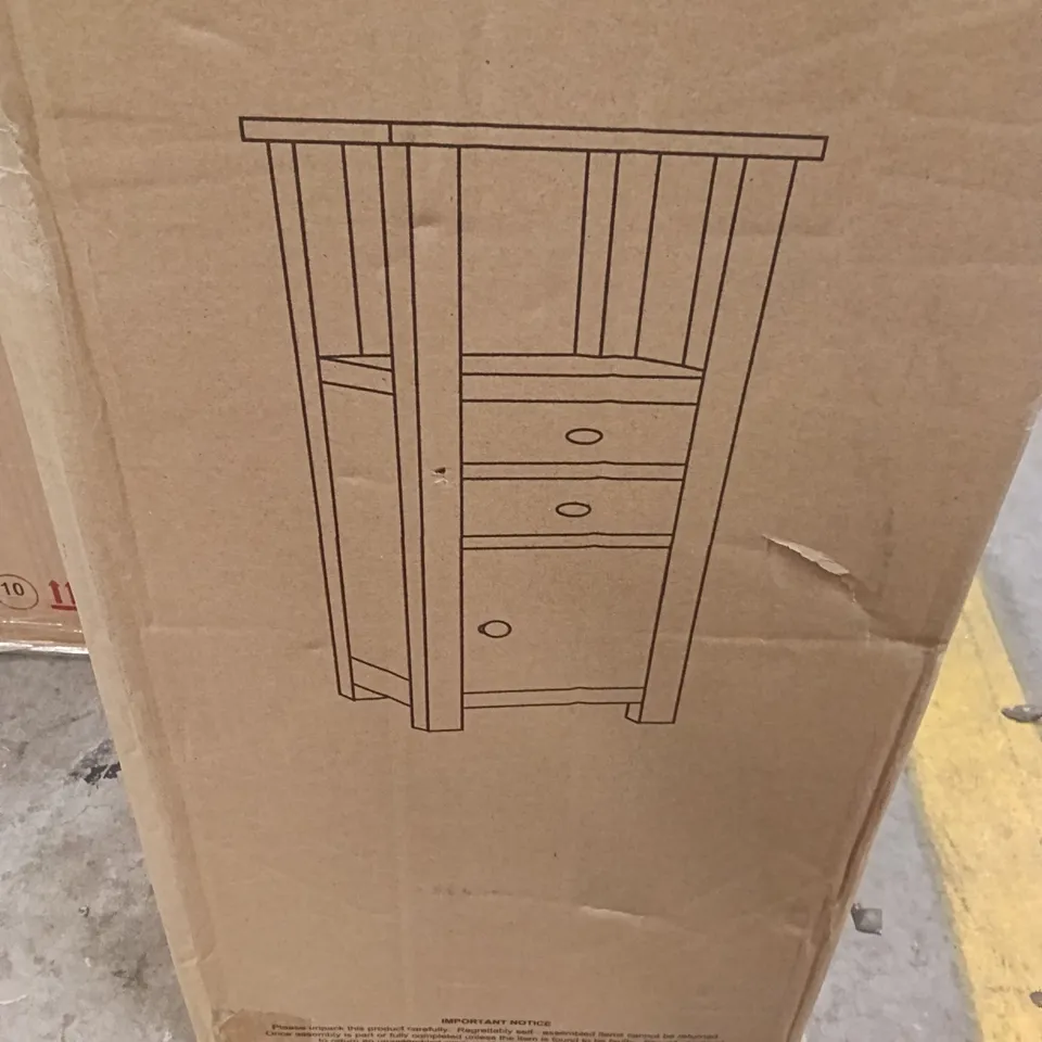 BOXED HALLOWOOD FURNITURE OPEN TOP TOWER - NATURAL OAK (1 BOX)