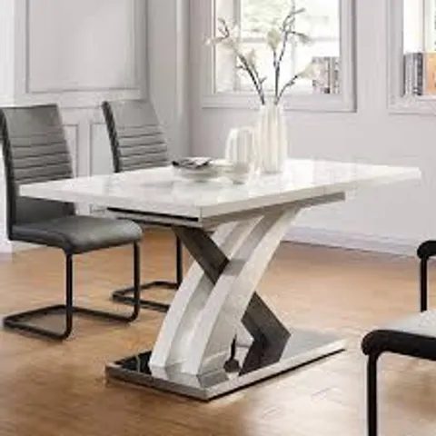 BOXED VALLES EXTENDABLE DINING TABLE (2 BOXES)