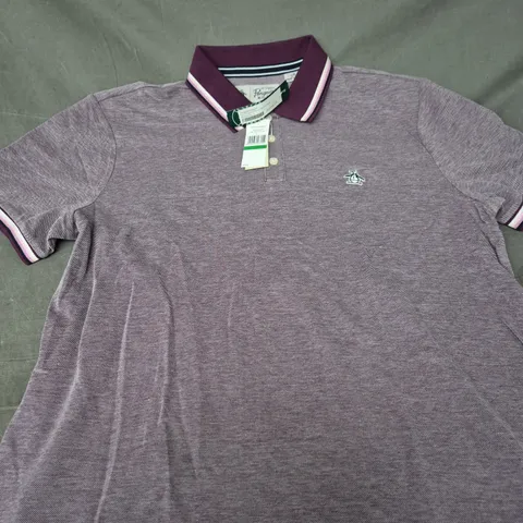 ORIGINAL PENGUIN PURPLE POLO SHIRT – MEN'S UK LARGE