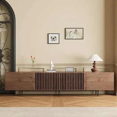 BOXED 2.4M TECH-READY TV CABINET - HOLDS 75" SCREENS 