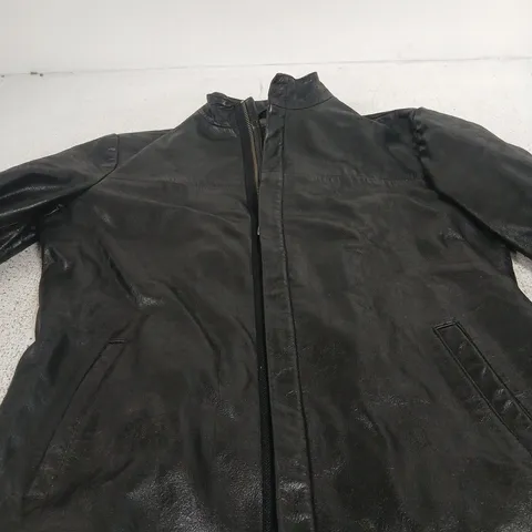 DIESEL LEATHER JACKET – MEN'S, SIZE M, MADE IN CHINA