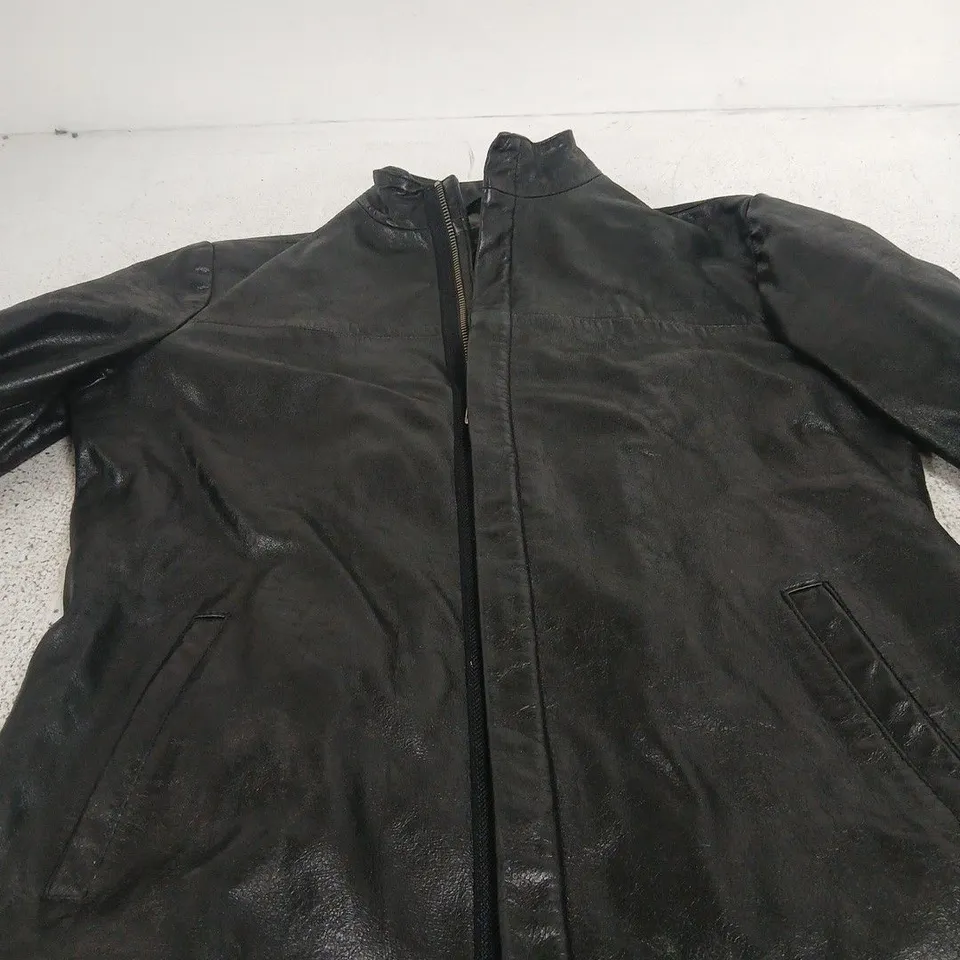 DIESEL LEATHER JACKET – MEN'S, SIZE M, MADE IN CHINA