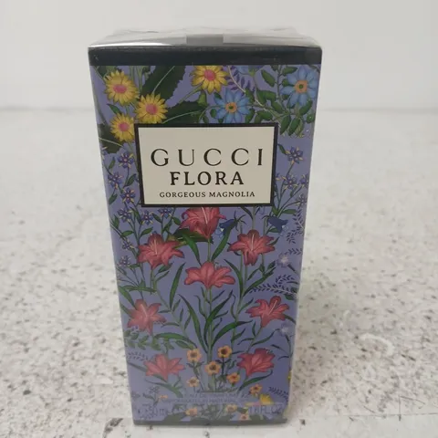 BOXED GUCCI FLORA GORGEOUS MAGNOLIA EAU DE PARFUM 50ML