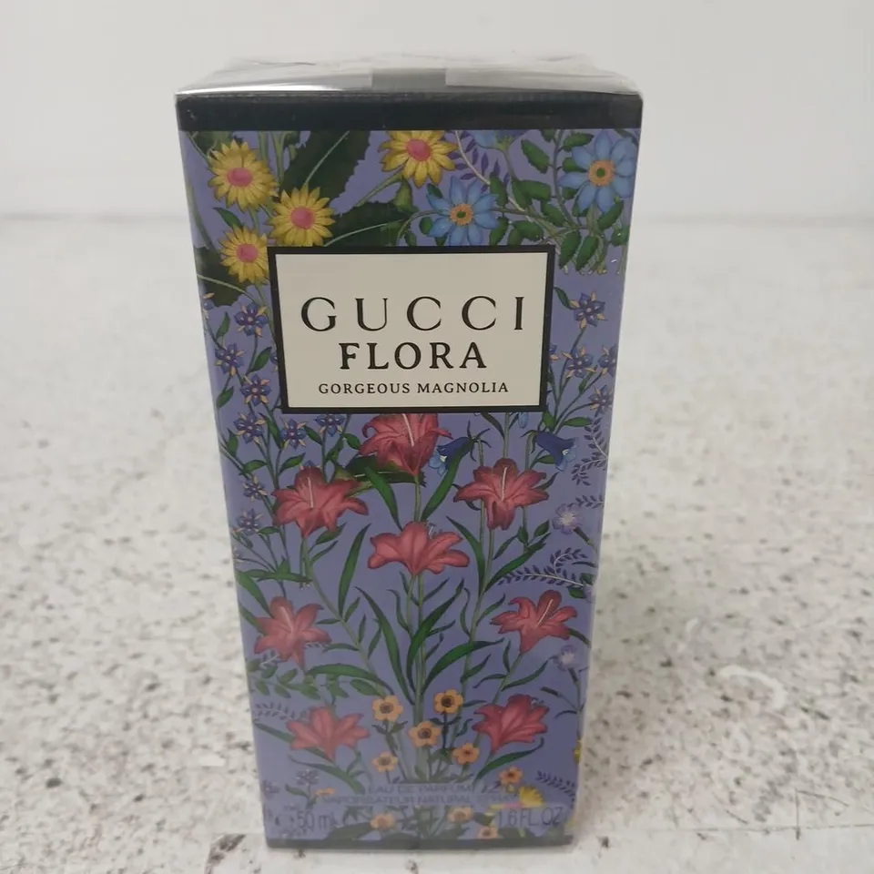 BOXED GUCCI FLORA GORGEOUS MAGNOLIA EAU DE PARFUM 50ML