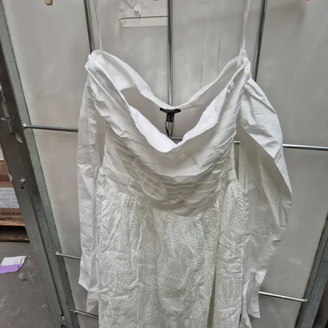 ARIELLA WHITE MIDI DRESS – UK 10 (EU 38, USA 6) – WOMEN'S CLOTHING