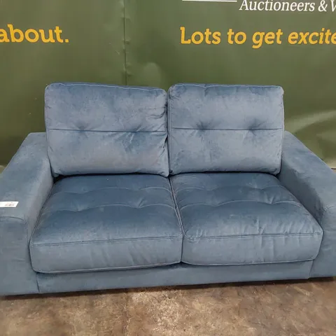 QUALITY BRITISH DESIGNER G PLAN RITA TWO SEATER SOFA DELUXE SCUBA PLUSH FABRIC 