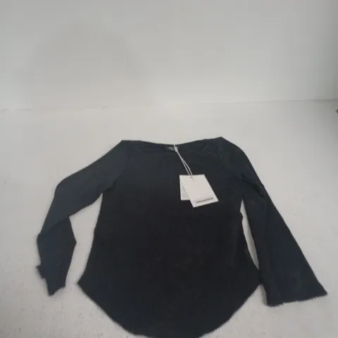 COU COU INTIMATES THE RINA LONG SLEEVE TOP – UK XS, BLACK
