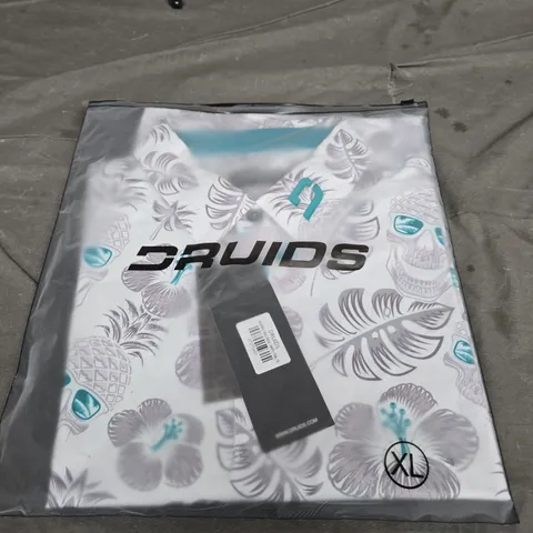 BAGGED DRUIDS PINEAPPLE SKULL POLO - SIZE XL