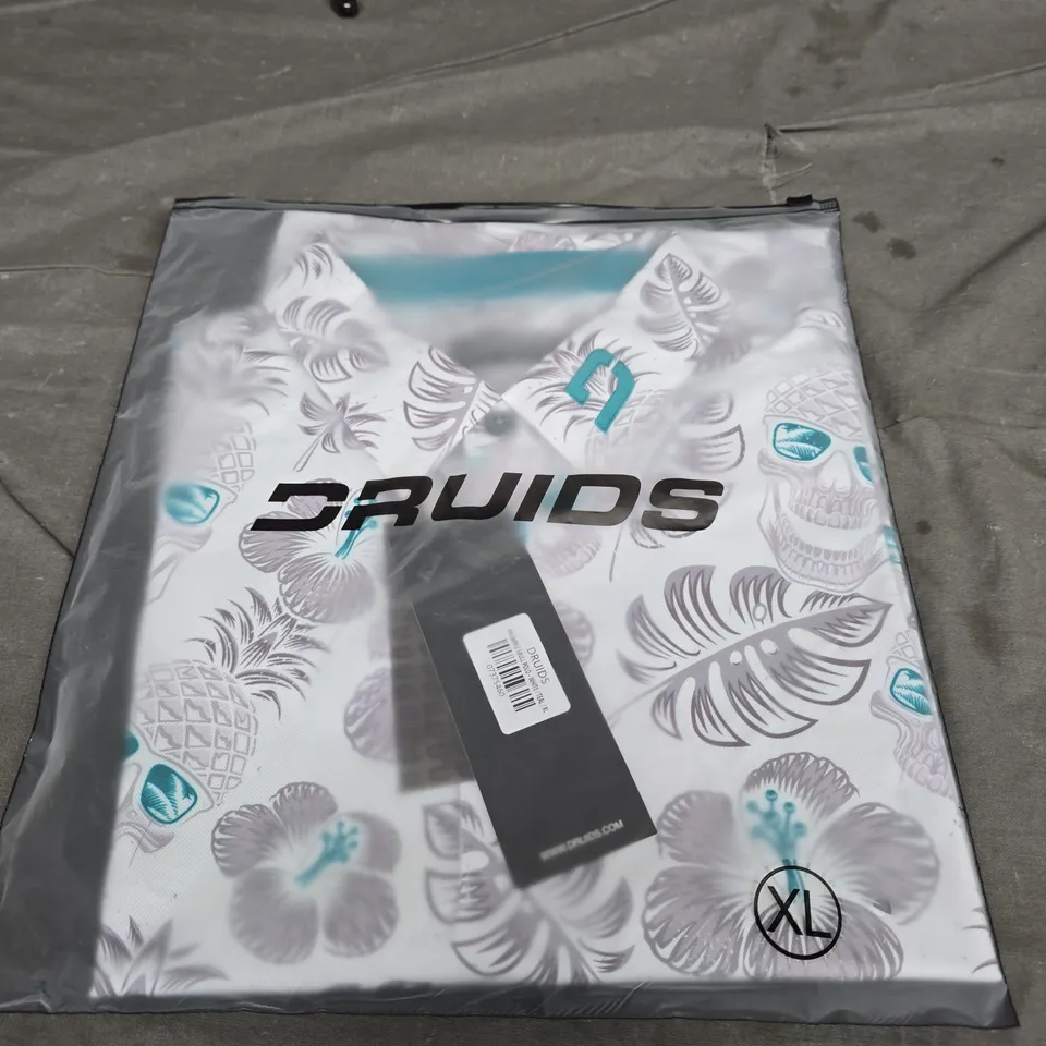 BAGGED DRUIDS PINEAPPLE SKULL POLO - SIZE XL